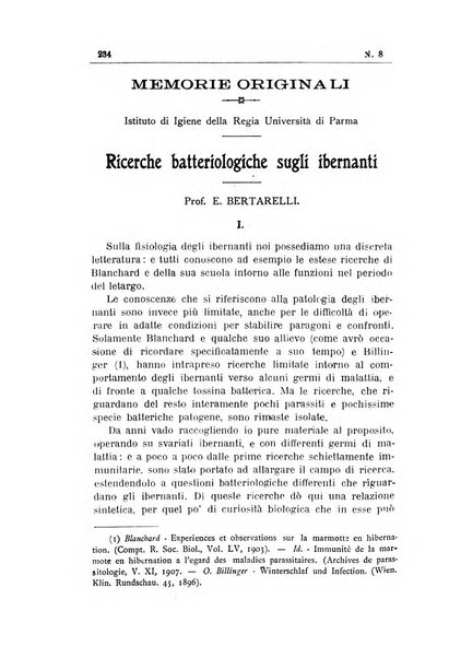 Rivista d'igiene e sanità pubblica con bollettino sanitario-amministrativo compilato sugli atti del Ministero dell'interno