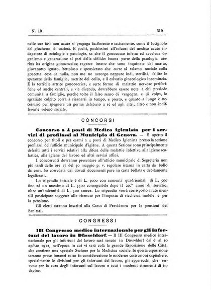 Rivista d'igiene e sanità pubblica con bollettino sanitario-amministrativo compilato sugli atti del Ministero dell'interno