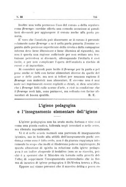 Rivista d'igiene e sanità pubblica con bollettino sanitario-amministrativo compilato sugli atti del Ministero dell'interno