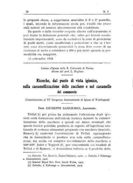 Rivista d'igiene e sanità pubblica con bollettino sanitario-amministrativo compilato sugli atti del Ministero dell'interno