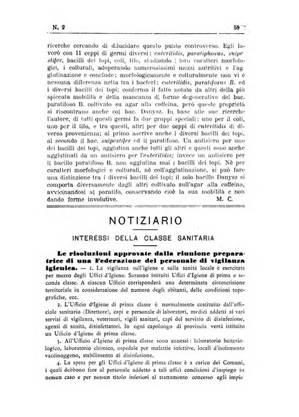 Rivista d'igiene e sanità pubblica con bollettino sanitario-amministrativo compilato sugli atti del Ministero dell'interno