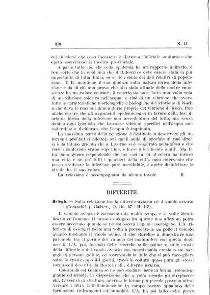 Rivista d'igiene e sanità pubblica con bollettino sanitario-amministrativo compilato sugli atti del Ministero dell'interno