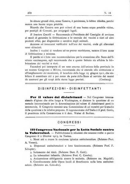 Rivista d'igiene e sanità pubblica con bollettino sanitario-amministrativo compilato sugli atti del Ministero dell'interno