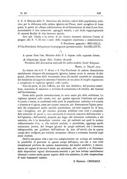 Rivista d'igiene e sanità pubblica con bollettino sanitario-amministrativo compilato sugli atti del Ministero dell'interno