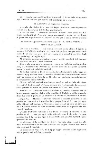 Rivista d'igiene e sanità pubblica con bollettino sanitario-amministrativo compilato sugli atti del Ministero dell'interno