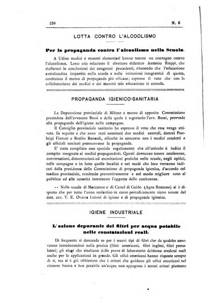 Rivista d'igiene e sanità pubblica con bollettino sanitario-amministrativo compilato sugli atti del Ministero dell'interno