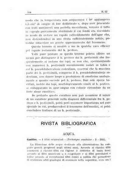 Rivista d'igiene e sanità pubblica con bollettino sanitario-amministrativo compilato sugli atti del Ministero dell'interno