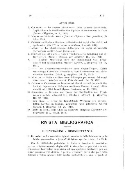 Rivista d'igiene e sanità pubblica con bollettino sanitario-amministrativo compilato sugli atti del Ministero dell'interno