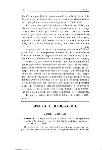 Rivista d'igiene e sanità pubblica con bollettino sanitario-amministrativo compilato sugli atti del Ministero dell'interno