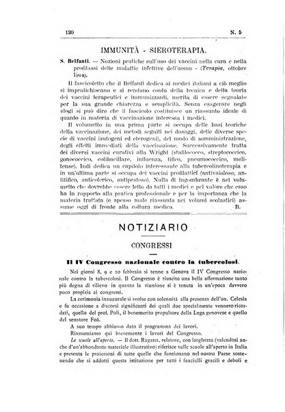 Rivista d'igiene e sanità pubblica con bollettino sanitario-amministrativo compilato sugli atti del Ministero dell'interno