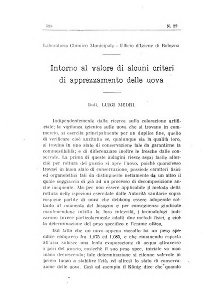 Rivista d'igiene e sanità pubblica con bollettino sanitario-amministrativo compilato sugli atti del Ministero dell'interno