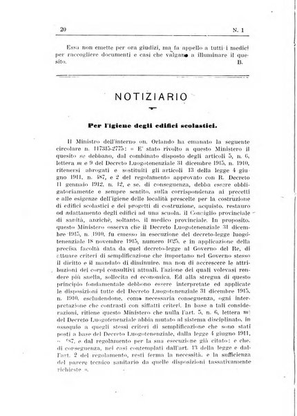 Rivista d'igiene e sanità pubblica con bollettino sanitario-amministrativo compilato sugli atti del Ministero dell'interno