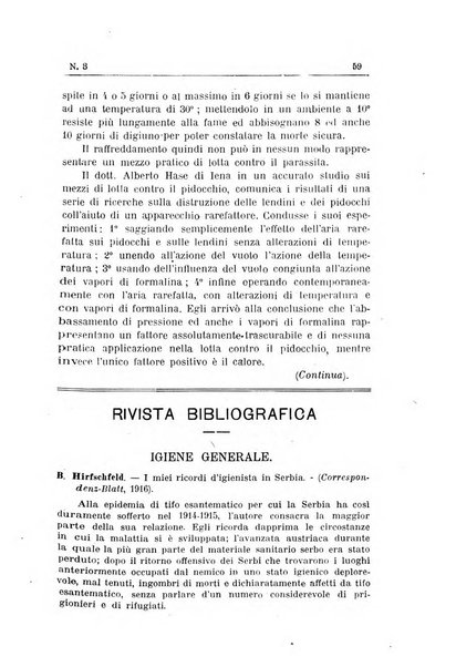 Rivista d'igiene e sanità pubblica con bollettino sanitario-amministrativo compilato sugli atti del Ministero dell'interno