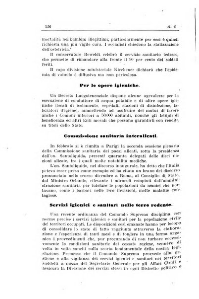 Rivista d'igiene e sanità pubblica con bollettino sanitario-amministrativo compilato sugli atti del Ministero dell'interno