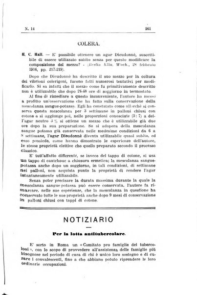 Rivista d'igiene e sanità pubblica con bollettino sanitario-amministrativo compilato sugli atti del Ministero dell'interno