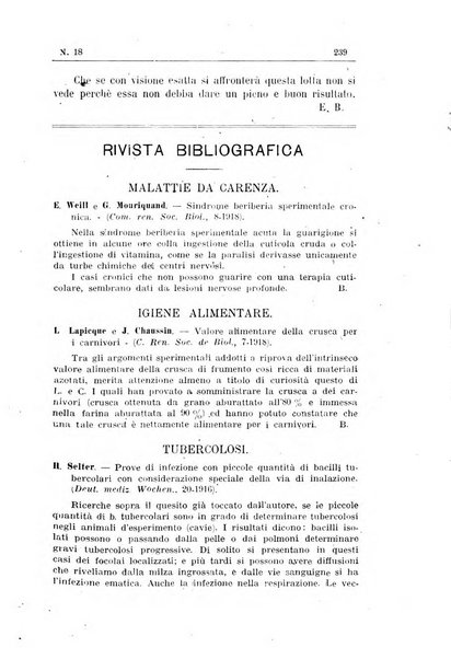 Rivista d'igiene e sanità pubblica con bollettino sanitario-amministrativo compilato sugli atti del Ministero dell'interno