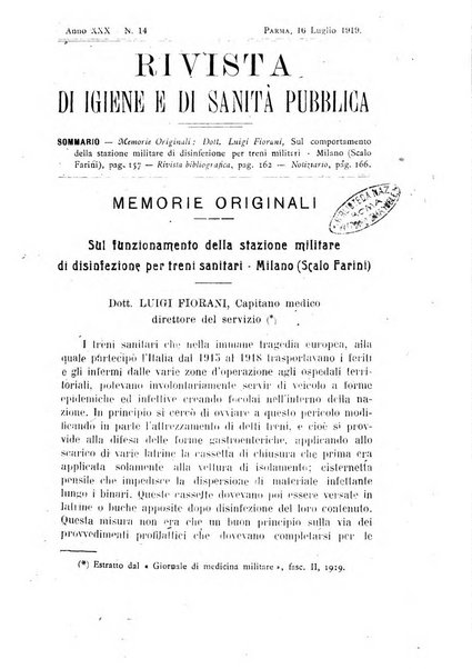 Rivista d'igiene e sanità pubblica con bollettino sanitario-amministrativo compilato sugli atti del Ministero dell'interno