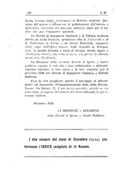 Rivista d'igiene e sanità pubblica con bollettino sanitario-amministrativo compilato sugli atti del Ministero dell'interno