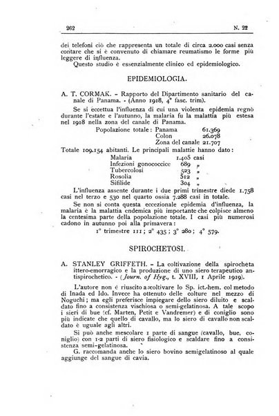 Rivista d'igiene e sanità pubblica con bollettino sanitario-amministrativo compilato sugli atti del Ministero dell'interno