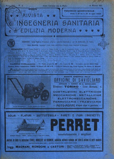 Rivista di ingegneria sanitaria e di edilizia moderna