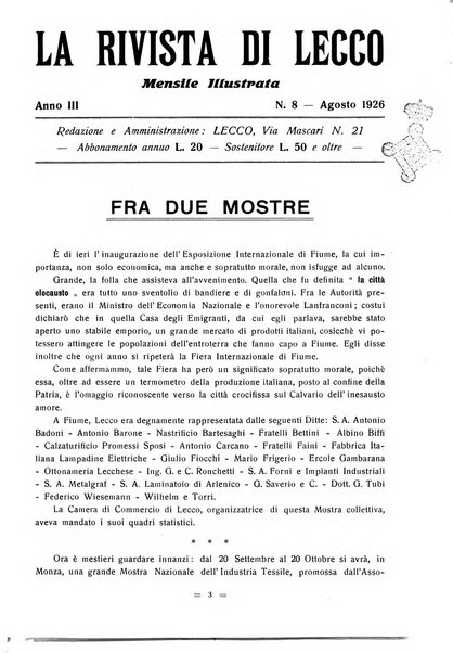 La rivista di Lecco