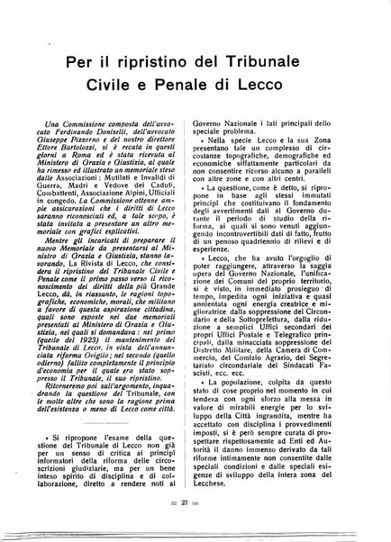 La rivista di Lecco