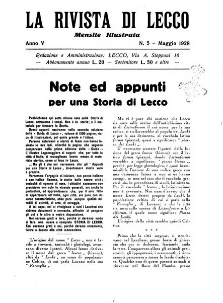 La rivista di Lecco