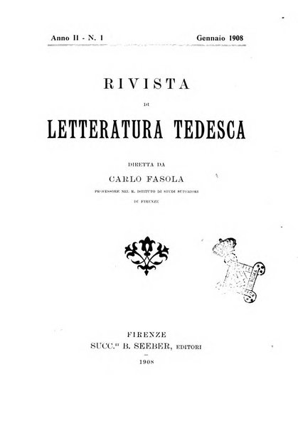 Rivista di letteratura tedesca