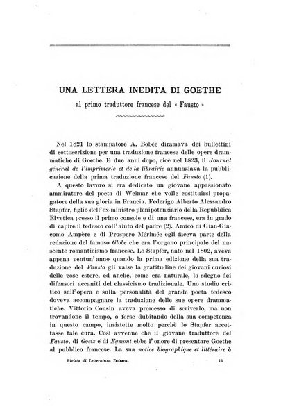 Rivista di letteratura tedesca