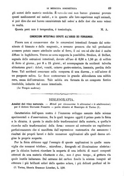 Rivista di medicina dosimetrica basata sulla filosofia e sull'esperimento clinico