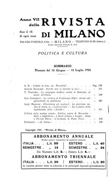 Rivista di Milano