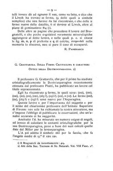 Rivista di mineralogia e cristallografia italiana