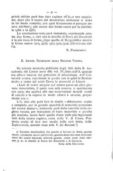 Rivista di mineralogia e cristallografia italiana