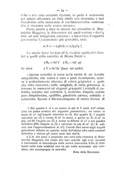 Rivista di mineralogia e cristallografia italiana