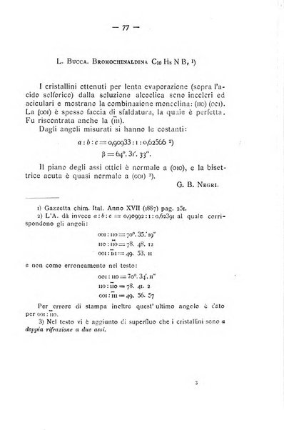 Rivista di mineralogia e cristallografia italiana