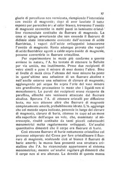 Rivista di mineralogia e cristallografia italiana