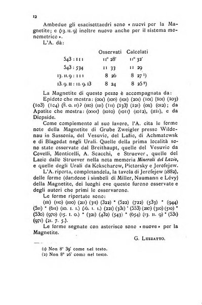 Rivista di mineralogia e cristallografia italiana