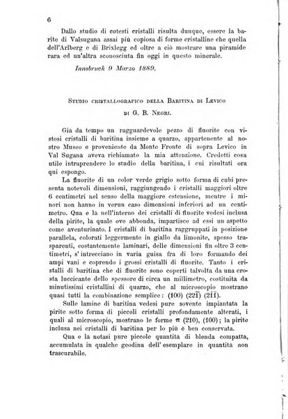 Rivista di mineralogia e cristallografia italiana