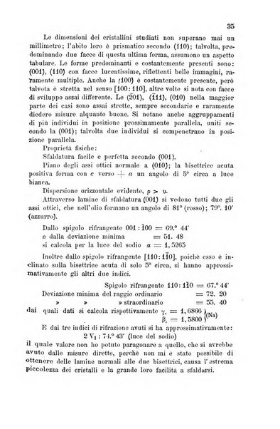 Rivista di mineralogia e cristallografia italiana