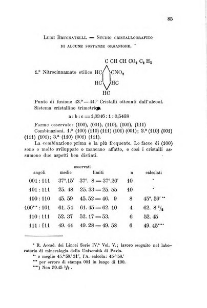 Rivista di mineralogia e cristallografia italiana