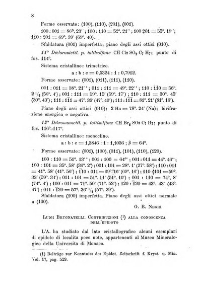 Rivista di mineralogia e cristallografia italiana