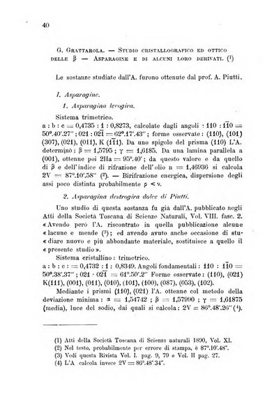 Rivista di mineralogia e cristallografia italiana