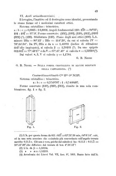 Rivista di mineralogia e cristallografia italiana