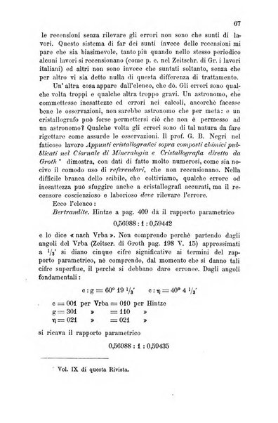 Rivista di mineralogia e cristallografia italiana