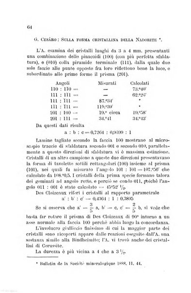 Rivista di mineralogia e cristallografia italiana