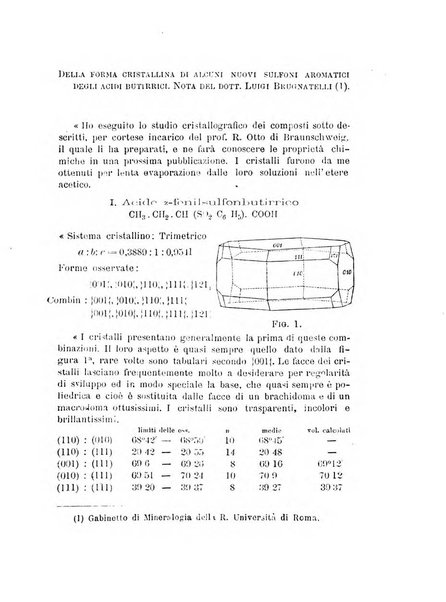 Rivista di mineralogia e cristallografia italiana