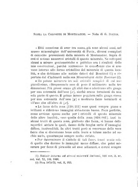 Rivista di mineralogia e cristallografia italiana