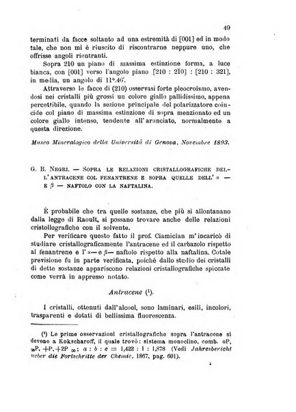 Rivista di mineralogia e cristallografia italiana