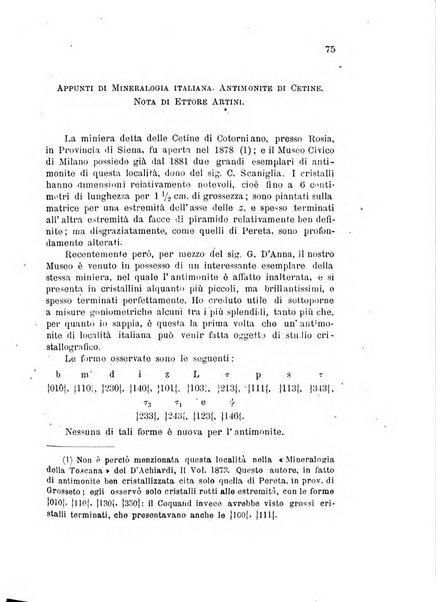 Rivista di mineralogia e cristallografia italiana