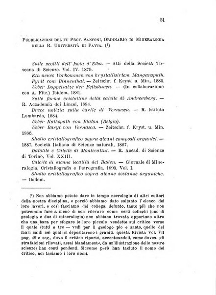 Rivista di mineralogia e cristallografia italiana